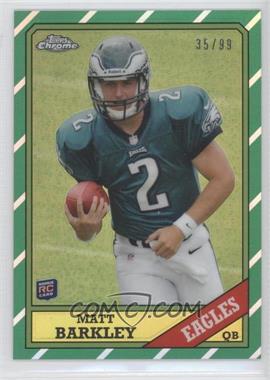 2013 Topps Chrome - 1986 Design - Refractor #3 - Matt Barkley /99