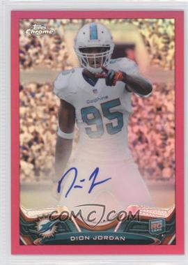 2013 Topps Chrome - [Base] - BCA Pink Refractor Rookie Autographs #121 - Dion Jordan /75