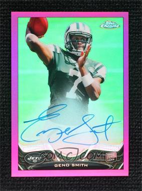 2013 Topps Chrome - [Base] - BCA Pink Refractor Rookie Autographs #21 - Geno Smith /75