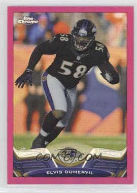 2013 Topps Chrome - [Base] - BCA Pink Refractor #182 - Elvis Dumervil /399