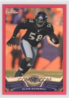 2013 Topps Chrome - [Base] - BCA Pink Refractor #182 - Elvis Dumervil /399