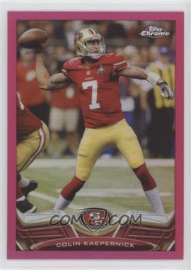 2013 Topps Chrome - [Base] - BCA Pink Refractor #220 - Colin Kaepernick /399