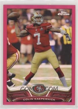 2013 Topps Chrome - [Base] - BCA Pink Refractor #220 - Colin Kaepernick /399