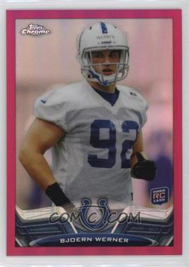 2013 Topps Chrome - [Base] - BCA Pink Refractor #47 - Bjoern Werner /399