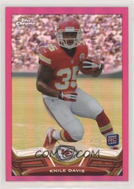 2013 Topps Chrome - [Base] - BCA Pink Refractor #80 - Knile Davis /399