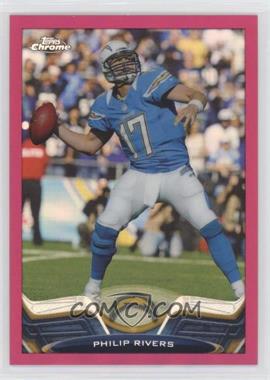 2013 Topps Chrome - [Base] - BCA Pink Refractor #84 - Philip Rivers /399