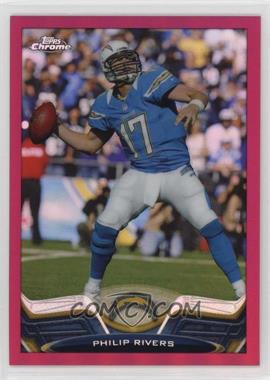 2013 Topps Chrome - [Base] - BCA Pink Refractor #84 - Philip Rivers /399