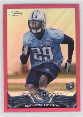 2013 Topps Chrome - [Base] - BCA Pink Refractor #87 - Blidi Wreh-Wilson /399