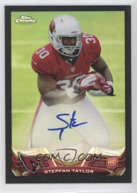 2013 Topps Chrome - [Base] - Black Refractor Rookie Autographs #54 - Stepfan Taylor /25