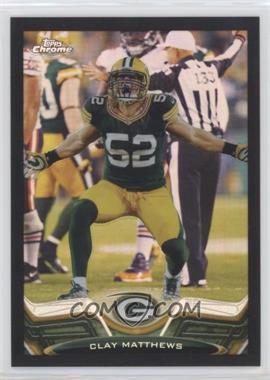 2013 Topps Chrome - [Base] - Black Refractor #107 - Clay Matthews /299