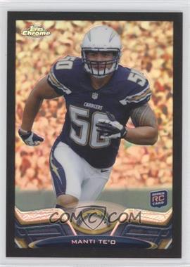 2013 Topps Chrome - [Base] - Black Refractor #63 - Manti Te'o /299