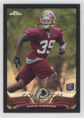 2013 Topps Chrome - [Base] - Black Refractor #66 - David Amerson /299