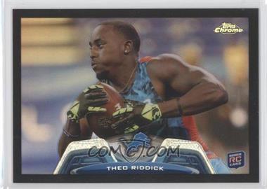 2013 Topps Chrome - [Base] - Black Refractor #93 - Theo Riddick /299