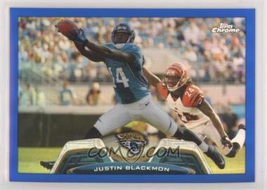 2013 Topps Chrome - [Base] - Blue Border Refractor #173 - Justin Blackmon /199