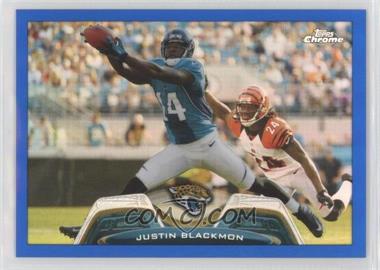 2013 Topps Chrome - [Base] - Blue Border Refractor #173 - Justin Blackmon /199