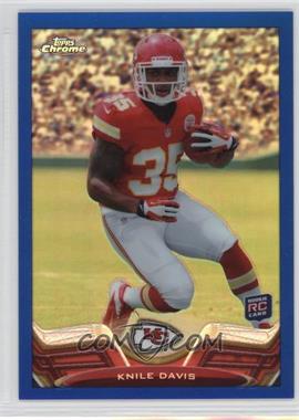 2013 Topps Chrome - [Base] - Blue Border Refractor #80 - Knile Davis /199