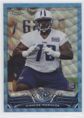 2013 Topps Chrome - [Base] - Blue Wave Refractor #127 - Chance Warmack