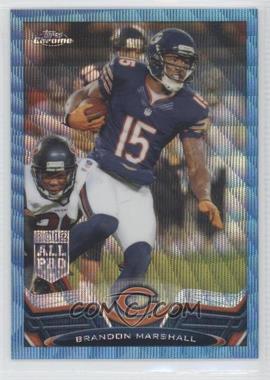 2013 Topps Chrome - [Base] - Blue Wave Refractor #142 - Brandon Marshall