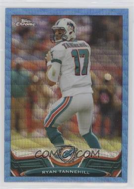 2013 Topps Chrome - [Base] - Blue Wave Refractor #176 - Ryan Tannehill