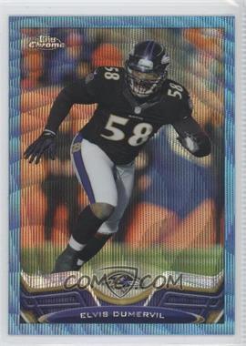 2013 Topps Chrome - [Base] - Blue Wave Refractor #182 - Elvis Dumervil