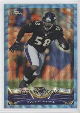 2013 Topps Chrome - [Base] - Blue Wave Refractor #182 - Elvis Dumervil