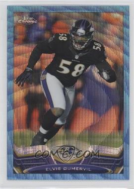 2013 Topps Chrome - [Base] - Blue Wave Refractor #182 - Elvis Dumervil