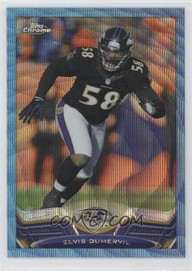 2013 Topps Chrome - [Base] - Blue Wave Refractor #182 - Elvis Dumervil