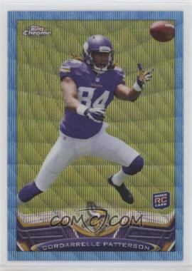 2013 Topps Chrome - [Base] - Blue Wave Refractor #19 - Cordarrelle Patterson