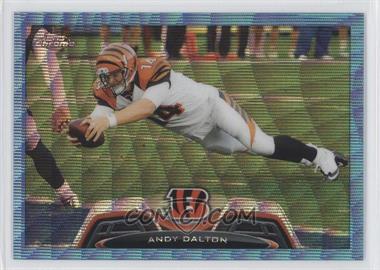 2013 Topps Chrome - [Base] - Blue Wave Refractor #33 - Andy Dalton