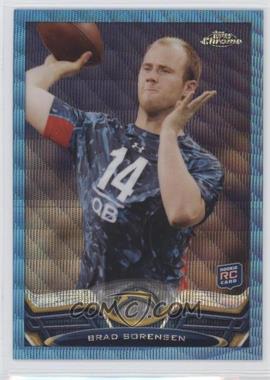 2013 Topps Chrome - [Base] - Blue Wave Refractor #67 - Brad Sorensen