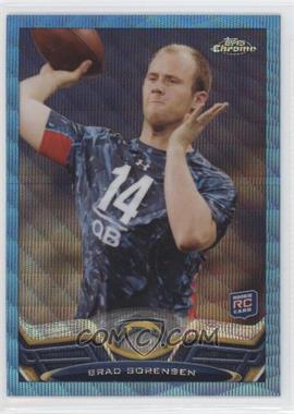 2013 Topps Chrome - [Base] - Blue Wave Refractor #67 - Brad Sorensen