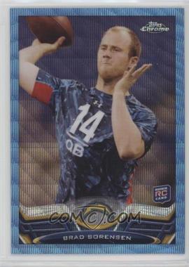 2013 Topps Chrome - [Base] - Blue Wave Refractor #67 - Brad Sorensen