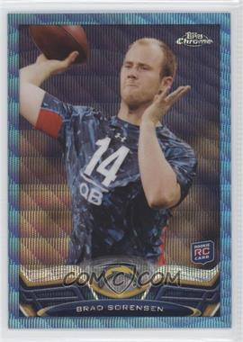 2013 Topps Chrome - [Base] - Blue Wave Refractor #67 - Brad Sorensen