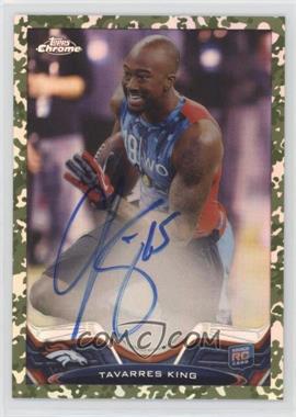 2013 Topps Chrome - [Base] - Camo Military Refractor Rookie Autographs #169 - Tavarres King /99