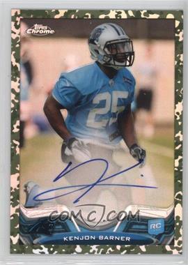 2013 Topps Chrome - [Base] - Camo Military Refractor Rookie Autographs #178 - Kenjon Barner /99