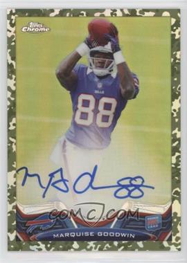 2013 Topps Chrome - [Base] - Camo Military Refractor Rookie Autographs #197 - Marquise Goodwin /99