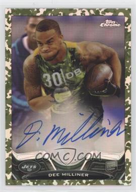2013 Topps Chrome - [Base] - Camo Military Refractor Rookie Autographs #199 - Dee Milliner /99
