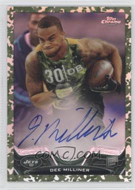 2013 Topps Chrome - [Base] - Camo Military Refractor Rookie Autographs #199 - Dee Milliner /99