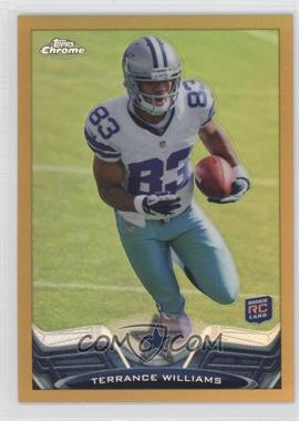 2013 Topps Chrome - [Base] - Gold Refractor #101 - Terrance Williams /50