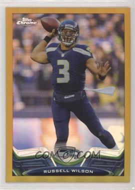 2013 Topps Chrome - [Base] - Gold Refractor #175 - Russell Wilson /50