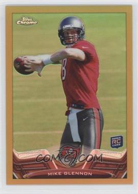 2013 Topps Chrome - [Base] - Gold Refractor #218 - Mike Glennon /50