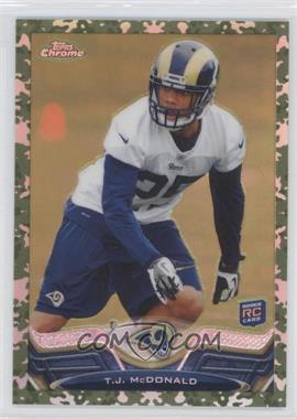 2013 Topps Chrome - [Base] - Military Refractor #124 - T.J. McDonald /499