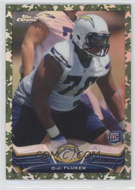 2013 Topps Chrome - [Base] - Military Refractor #134 - D.J. Fluker /499