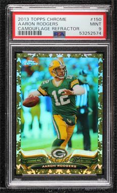 2013 Topps Chrome - [Base] - Military Refractor #150 - Aaron Rodgers /499 [PSA 9 MINT]