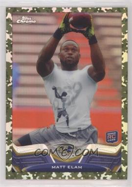 2013 Topps Chrome - [Base] - Military Refractor #207 - Matt Elam /499