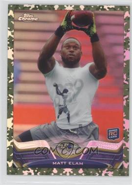 2013 Topps Chrome - [Base] - Military Refractor #207 - Matt Elam /499