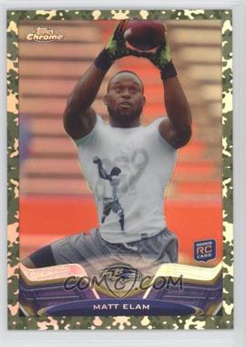 2013 Topps Chrome - [Base] - Military Refractor #207 - Matt Elam /499