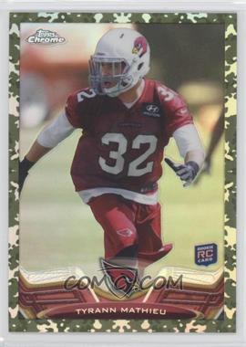 2013 Topps Chrome - [Base] - Military Refractor #4 - Tyrann Mathieu /499