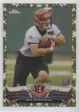 2013 Topps Chrome - [Base] - Military Refractor #8 - Rex Burkhead /499