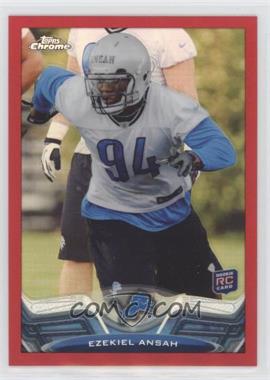 2013 Topps Chrome - [Base] - Red Refractor #17 - Ezekiel Ansah /25